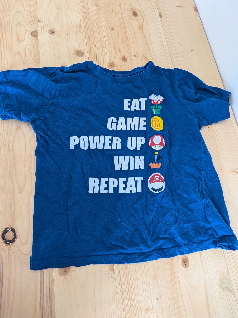 Nintendo Blue Super Mario Graphic Tee